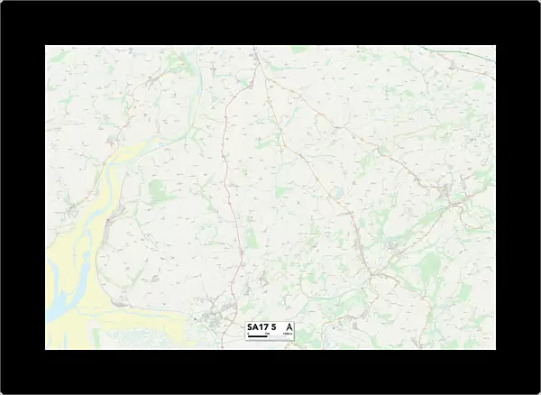 Carmarthenshire SA17 5 Map