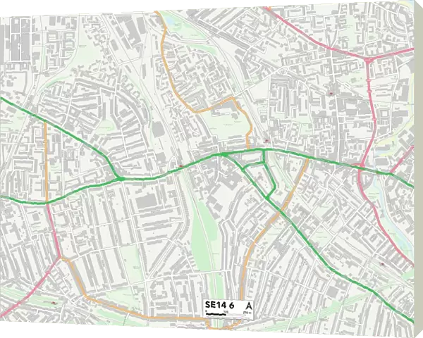 Lewisham SE14 6 Map