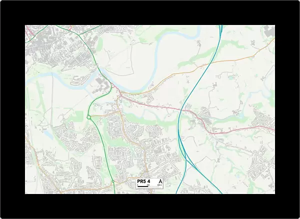 South Ribble PR5 4 Map