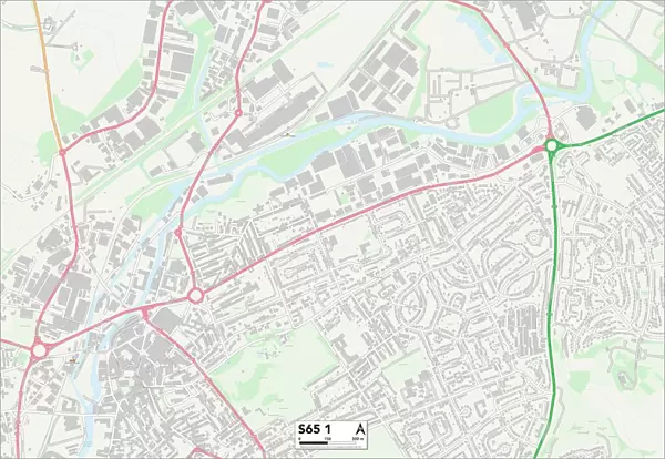 Rotherham S65 1 Map