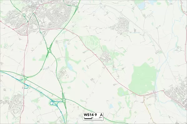Lichfield WS14 9 Map