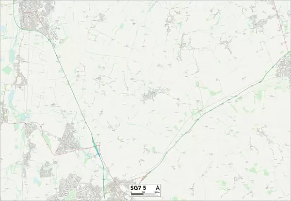 North Hertfordshire SG7 5 Map