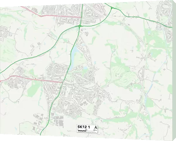 Cheshire East SK12 1 Map