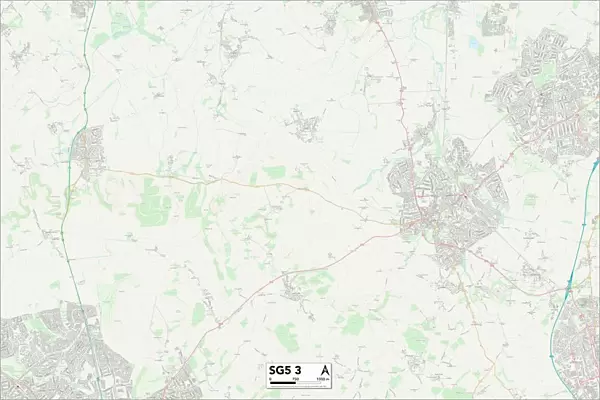 North Hertfordshire SG5 3 Map