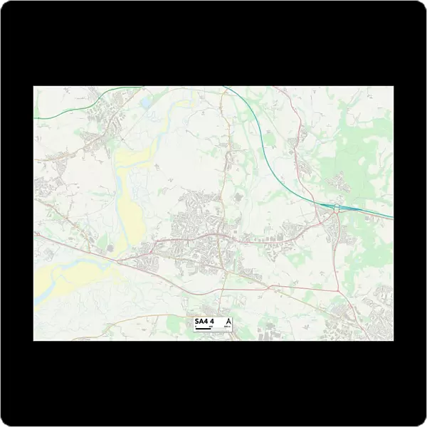 Swansea SA4 4 Map