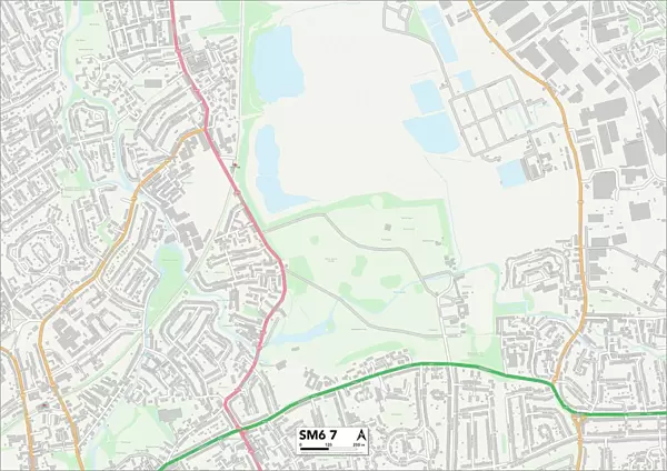 Sutton SM6 7 Map