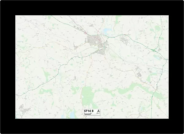 Staffordshire ST14 8 Map
