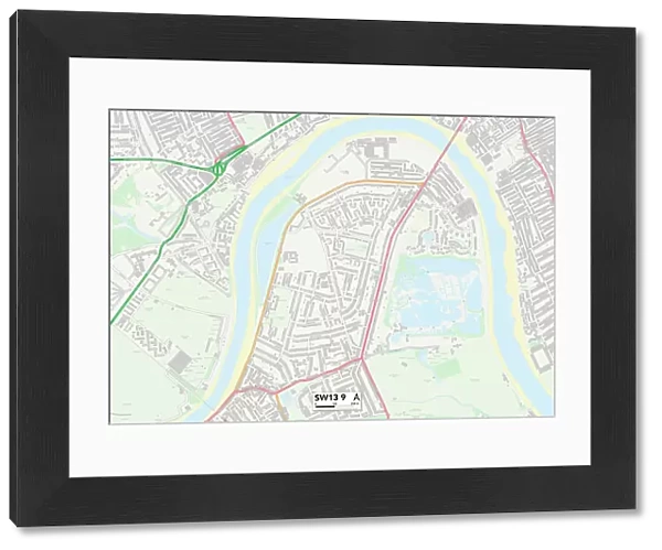 Richmond upon Thames SW13 9 Map