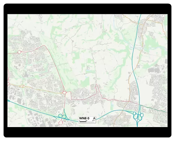 West Lancashire WN8 0 Map