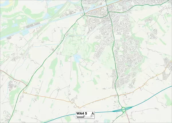 Warrington WA4 5 Map