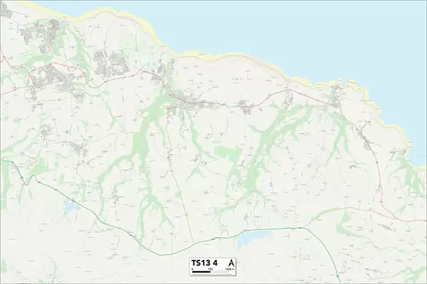 Redcar & Cleveland TS13 4 Map