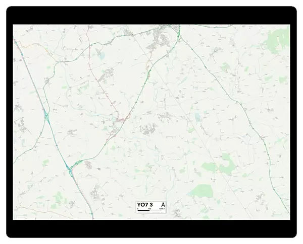 North Yorkshire YO7 3 Map