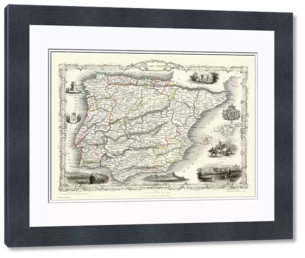 Spain & Portugal 1851