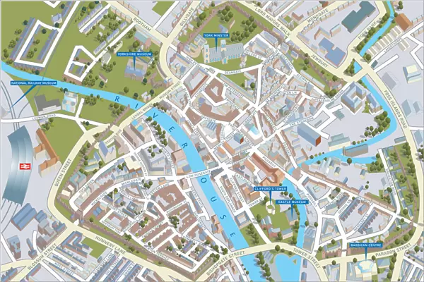 Cityscape Map of York 2017