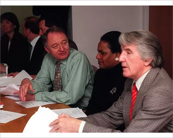 Ken Livingstone with Dennis Skinner and Diane Abbott at the National Executive Committee
