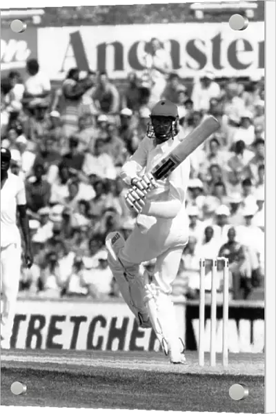 Neil Foster seen here in action for Englan in the test against the West Indies