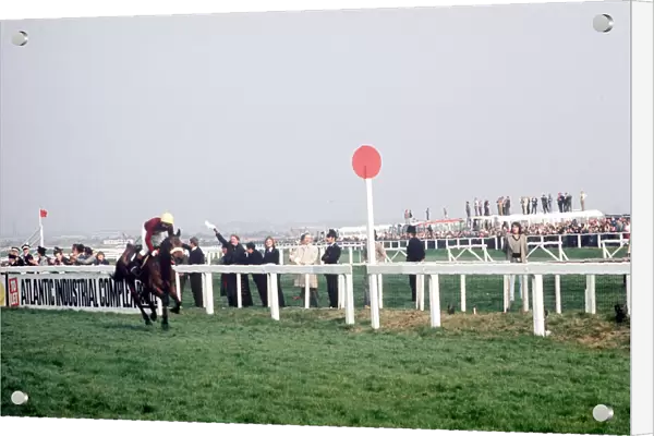 Red Rum and jockey Brian Fletcher win the Grand National at Aintree for the second