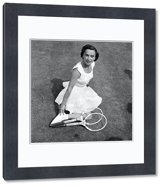 Sport Tennis. Miss Maria Weiss, Argentine Tennis Player. June 1953 D3183-002