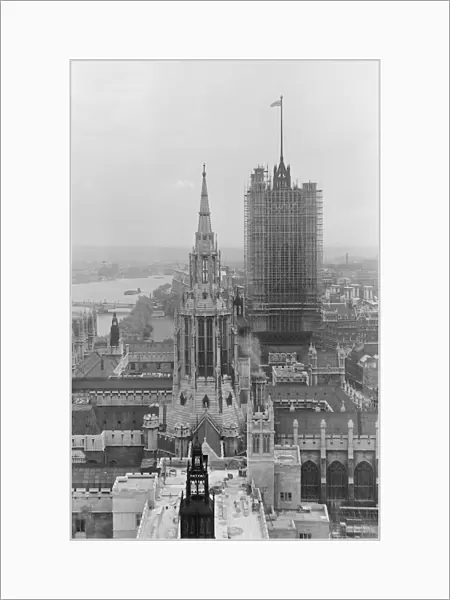 Aerial Scenes of London 1950 Westminster Abbey, Victoria Tower