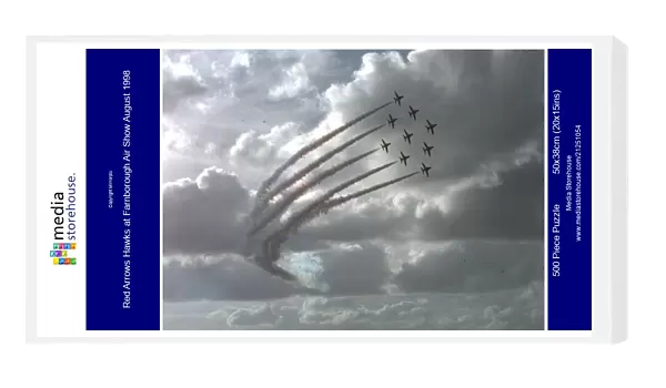Red Arrows Hawks at Farnborough Air Show August 1998