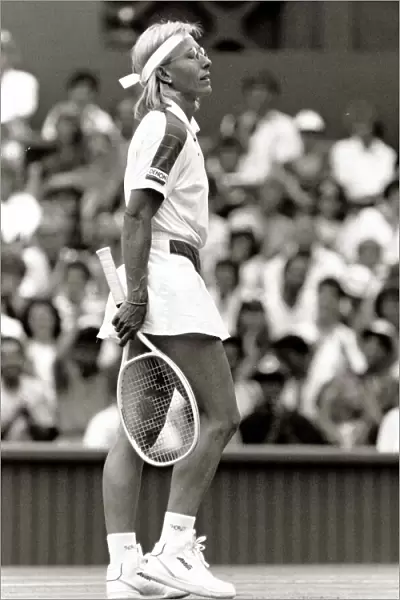 Martina Navratilova Tennis Player July 1991 1990s