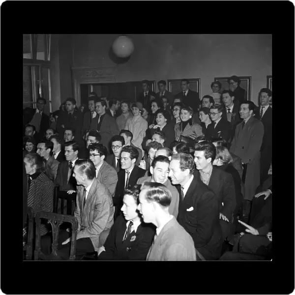 Fleet Street Jazz Club November 1954 A cross section of the crowd in the club