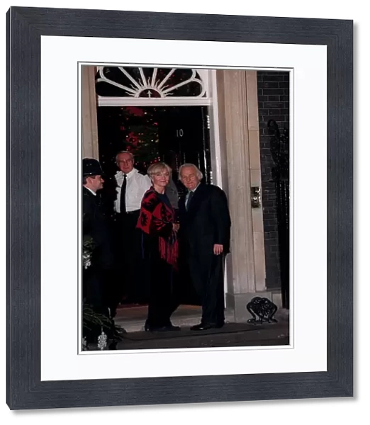 John Thaw Actor December 1997 Attending party at No10 Downing Street with his wife