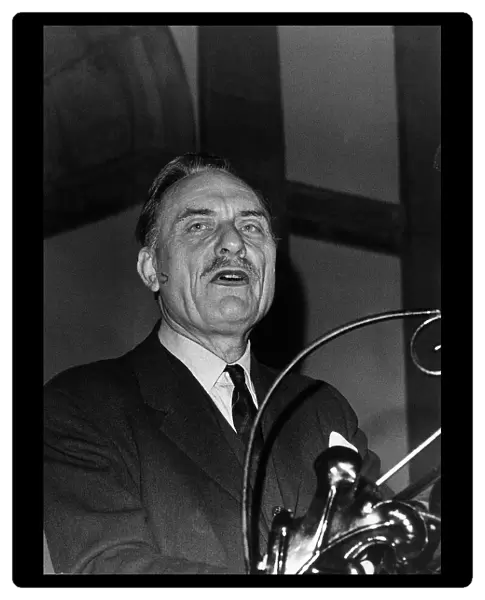 Enoch Powell MP speaking to City workers on 'Patriotism'