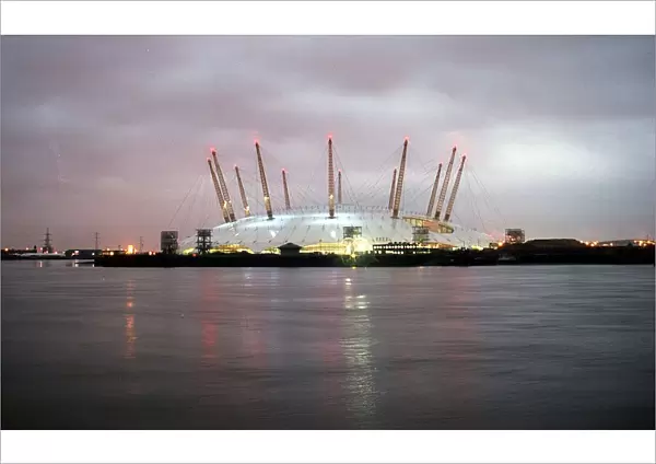 The Millennium Dome at 8 am December 31st 1998 looking to the east