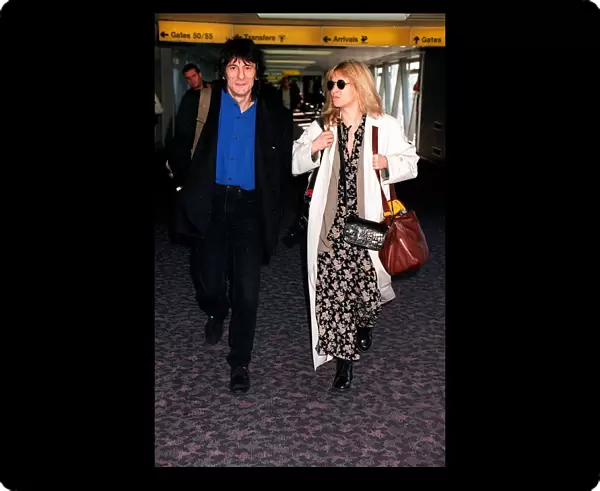 Ronnie Wood at London Airport February 1994