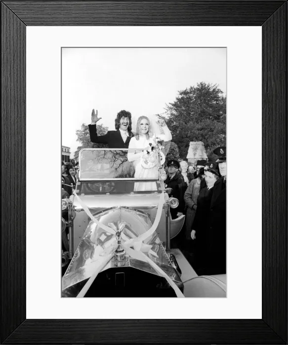 Framed Print : Vintage Car Photo Print of Alan Blakley's Wedding Framed Print : Vintage Car Photo Print of Alan Blakley's Wedding