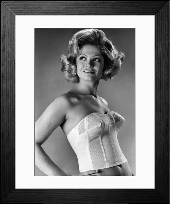 Framed Print : 1950s Lingerie Print: Basque-Style Underwear Framed Print : 1950s Lingerie Print: Basque-Style Underwear