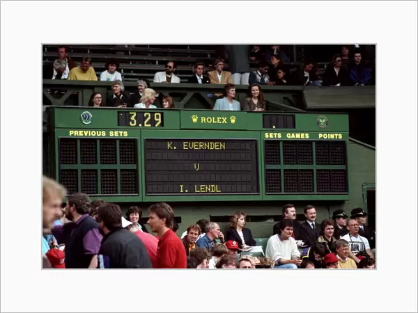 Wimbledon Tennis Championships. Ivan Lendl v. Kelly Evernden. June 1991 91-4117-192