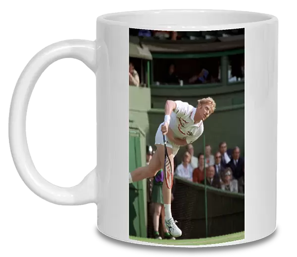 Wimbledon Tennis Championships. Boris Becker in action. June 1991 91-4117-186