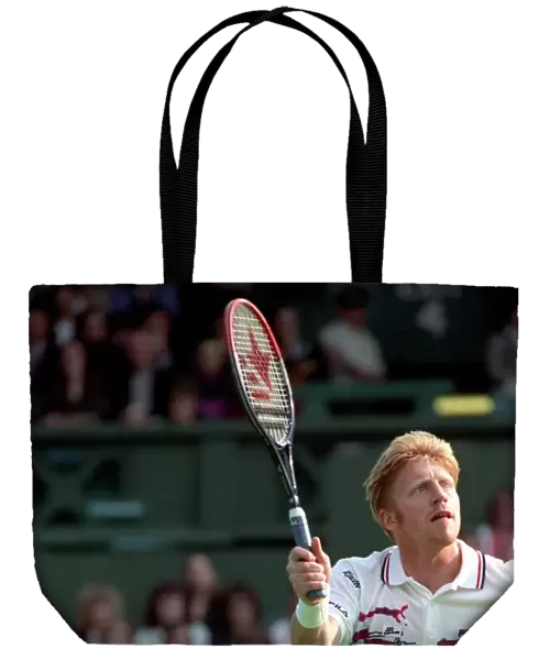 Wimbledon Tennis Championships. Boris Becker in action. June 1991 91-4117-169