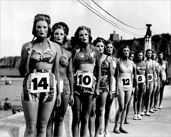 A perfect figure contest was held at Margate Lido today
