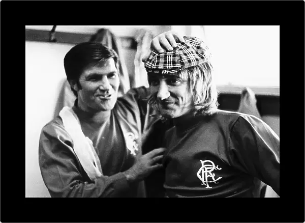 Rod Stewart Rock Singer with Bertie Auld