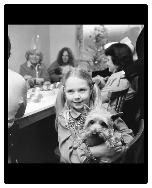 Dog Owners and their pets seen here having a Christmas party. December 1976 76-07481-001