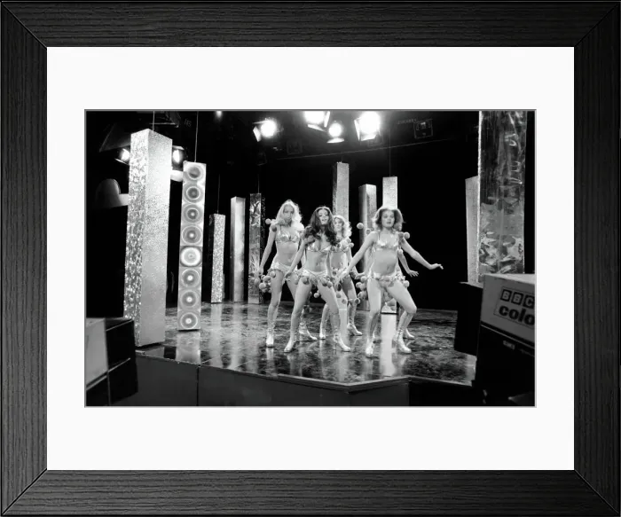 Framed Print : BBC Studios Print: Pans People Dance Routine, April 1975 Framed Print : BBC Studios Print: Pans People Dance Routine, April 1975