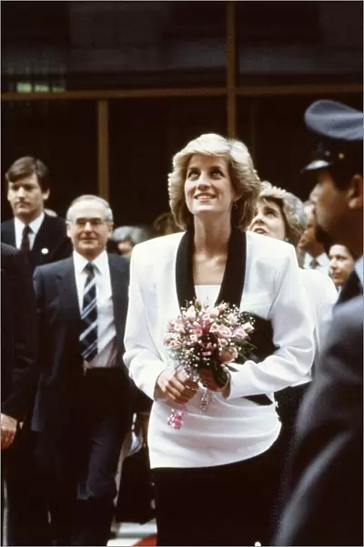 Diana Princess of Wales visits the Childrens Hospital in Rome, Italy