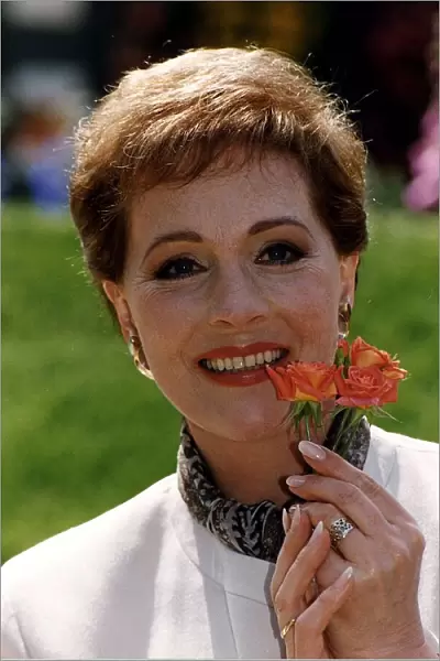 Julie Andrews With A Rose Named After Her AT The Chelsea Flower Show