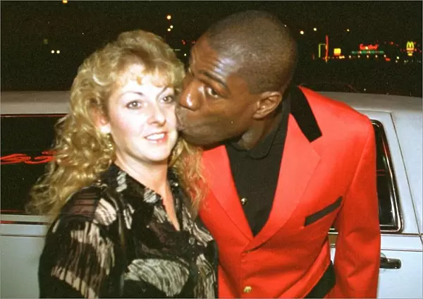 Former World Heavyweight Boxing Champion Frank Bruno accompanied by his wife Laura