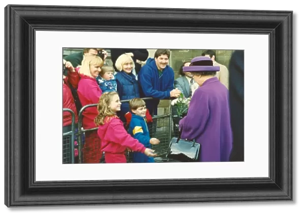 Queen Elizabeth II and Prince Philip visit Durham - The Queen goes on a walkabout