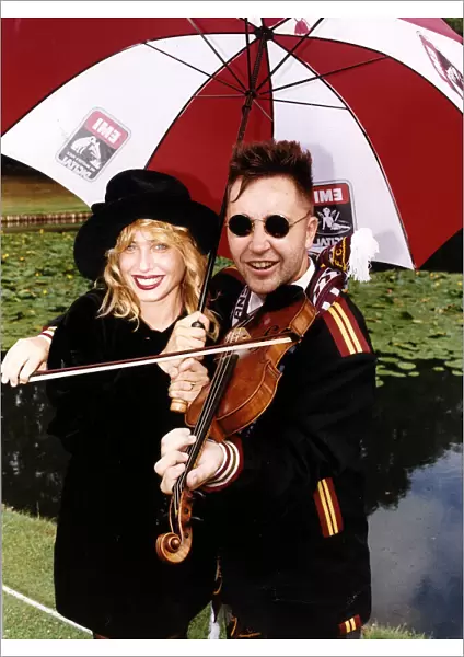 Nigel Kennedy Violinist with Girlfriend Brixie Smith