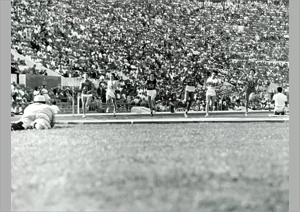 Wilma Rudolph (USA) in the 100m finals at the Olympic Games