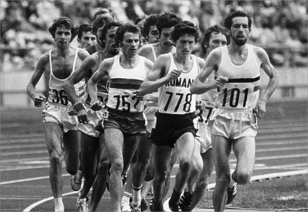 Brendan Foster during the Mens 10000 metres race at the Olympic Games in Montreal, Canada