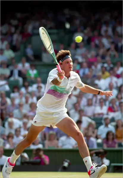 Wimbledon Tennis. Mens Semi Final. Boris Becker v. David Wheaton