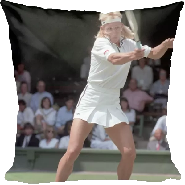 Wimbledon Tennis. Martina Navratilova v. Hanna Mandlikova. July 1989 89-3958