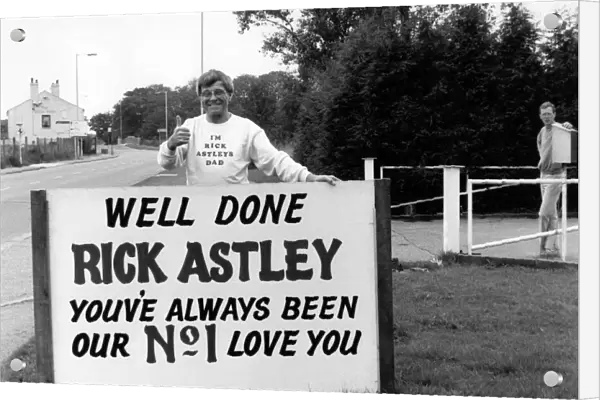 Chart topping singer Rick Astley whose single Never Gonna Give You Up