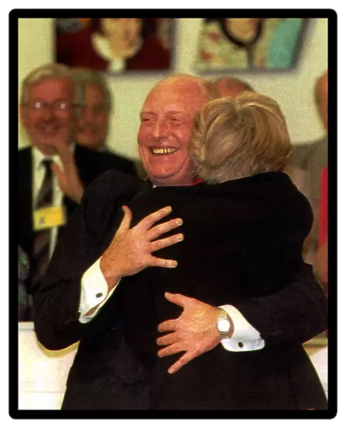 Neil kinnock former leading of the Labour Party with wife Glenys at Labour Party